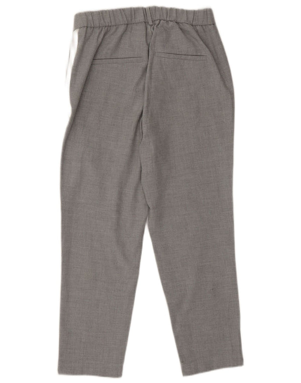 Calça Chino Cônica Feminina Zara XS W24 L24 Cinza Xadrez