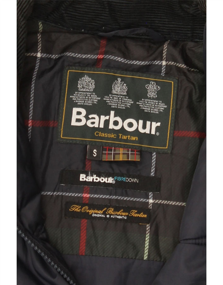 Jaqueta acolchoada masculina BARBOUR UK 36 pequena azul marinho