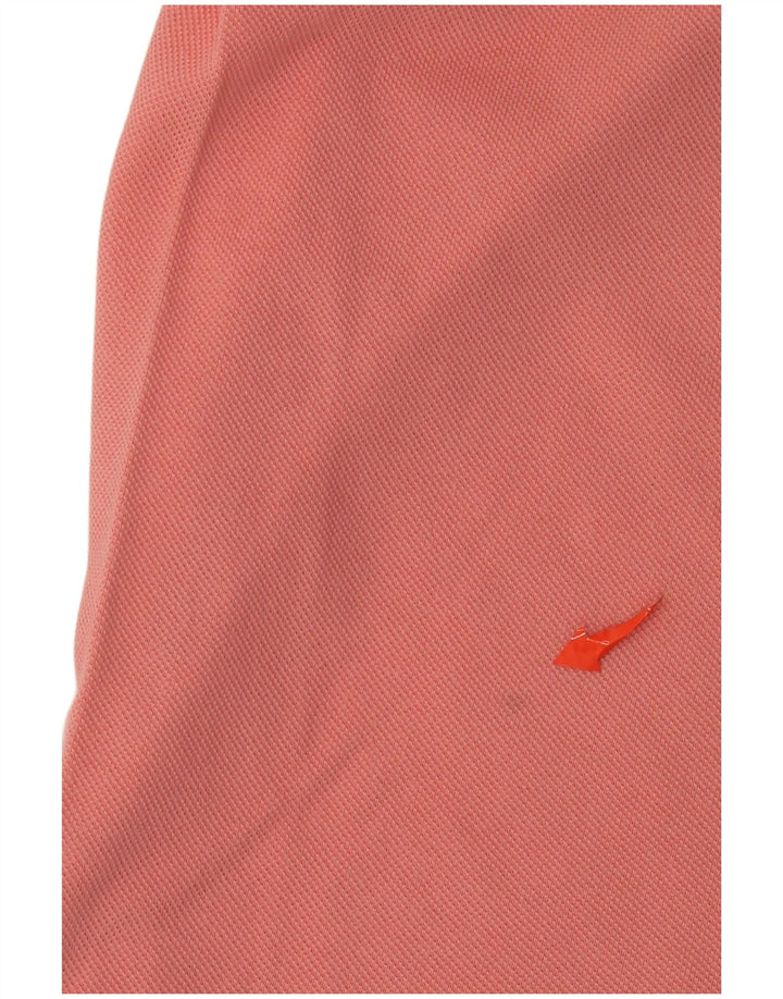 Camisa polo masculina Lacoste tamanho 4 médio algodão rosa