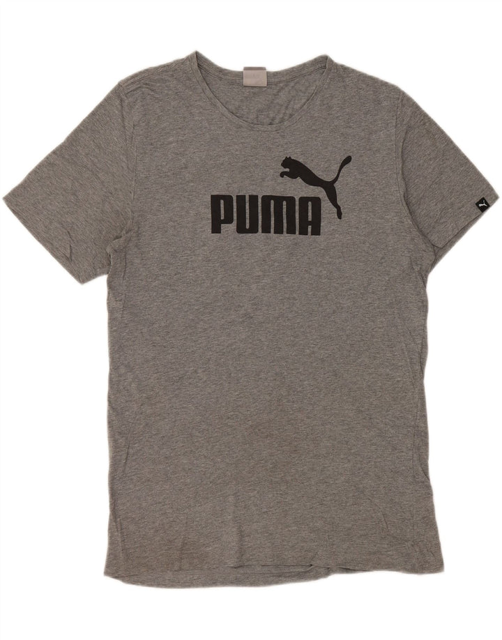 Camiseta masculina PUMA Graphic cinza médio algodão