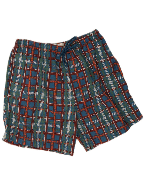 Bernard Mens Natação Shorts Médio Xadrez Multicolorido