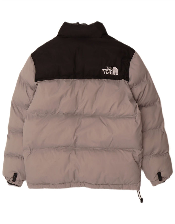 Jaqueta acolchoada masculina THE NORTH FACE UK 36 poliéster colorblock cinza pequeno
