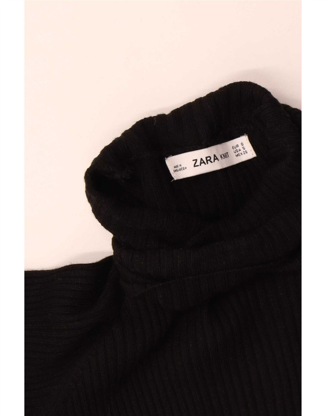 Zara Vestido Maxi Jumper Feminino Reino Unido 8 Pequeno Preto