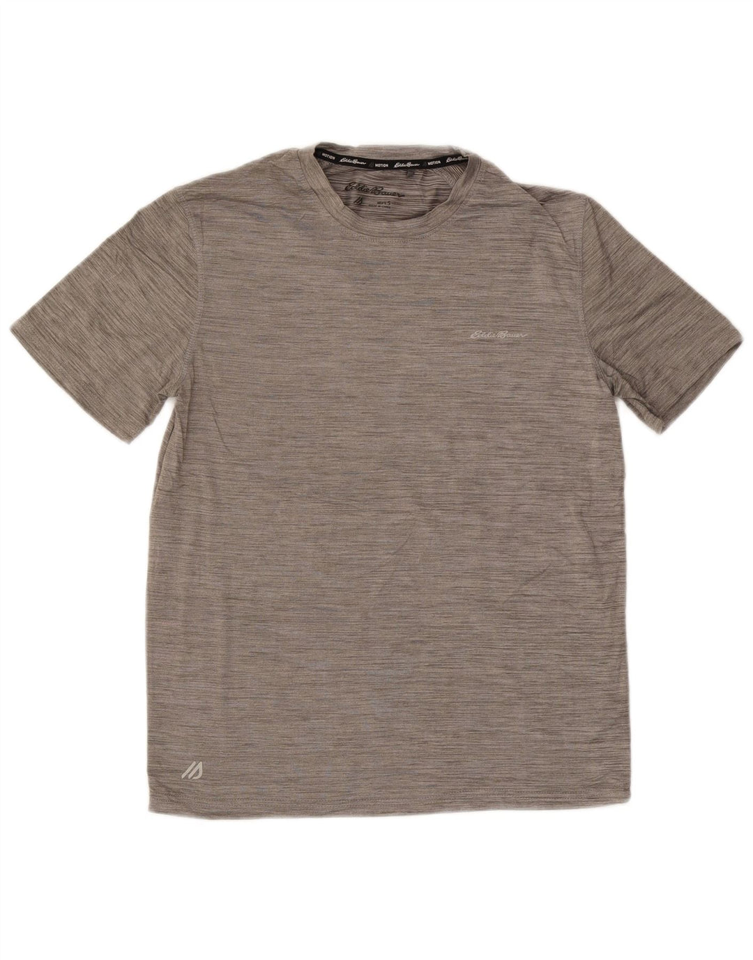 Camiseta masculina EDDIE BAUER pequena cinza manchada