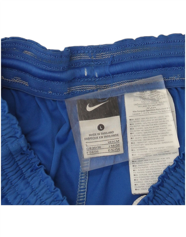 Shorts esportivos masculinos Nike grande poliéster azul