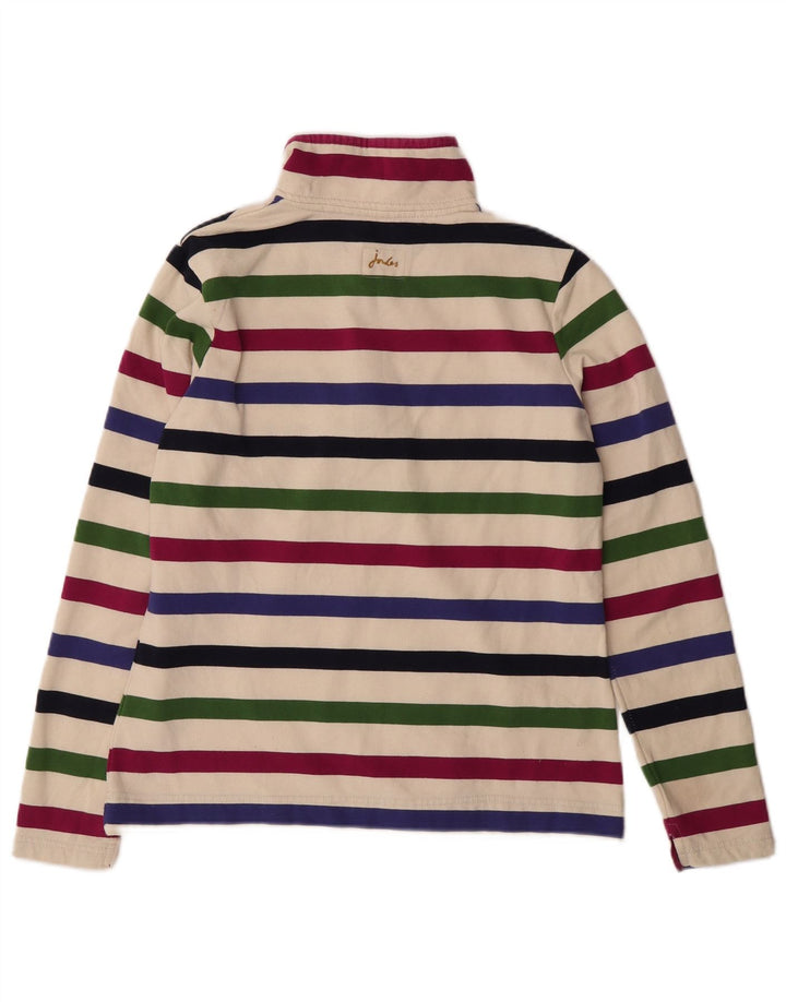 JOULES moletom feminino jumper UK 12 médio listrado multicolorido