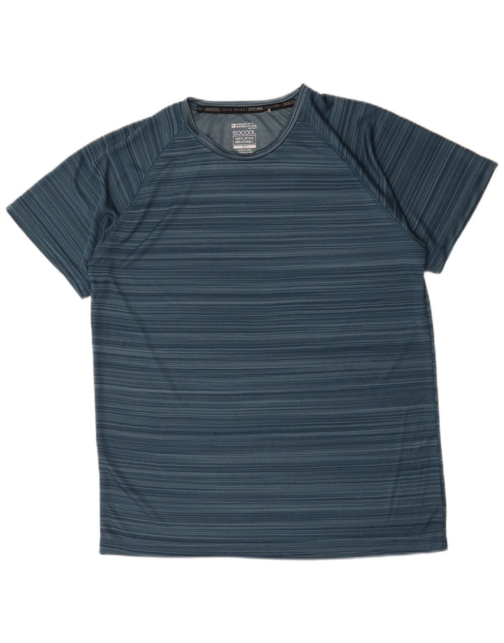 Camiseta masculina Mountain Warehouse Top XL listrado azul
