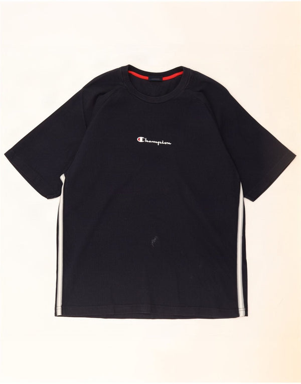 Camiseta masculina Champion grande algodão azul marinho