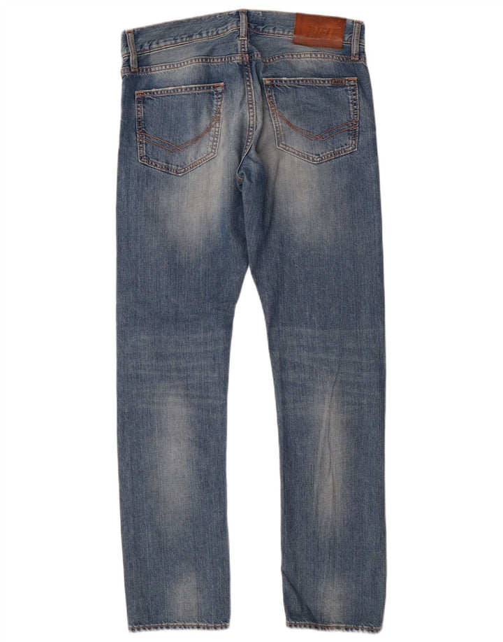 Rifle Mens Straight Jeans W30 L31 Azul Algodão