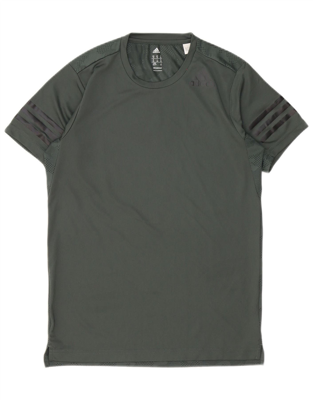 Adidas Mens Climacool Camiseta Top XS Verde Camuflagem Poliéster
