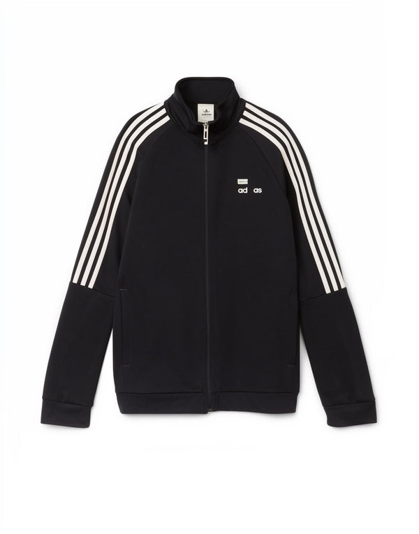 Adidas Womens Tracksuit Top Jacket UK 12/14 Médio Azul Marinho Esportes