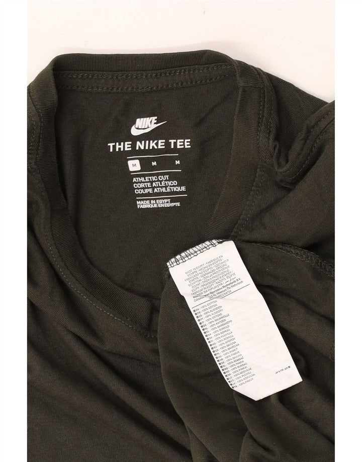 Camiseta masculina Nike Athletic Cut Top algodão verde médio