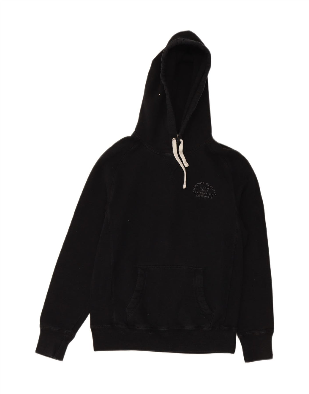 Jumper com capuz masculino JACK WILLS XS de algodão preto