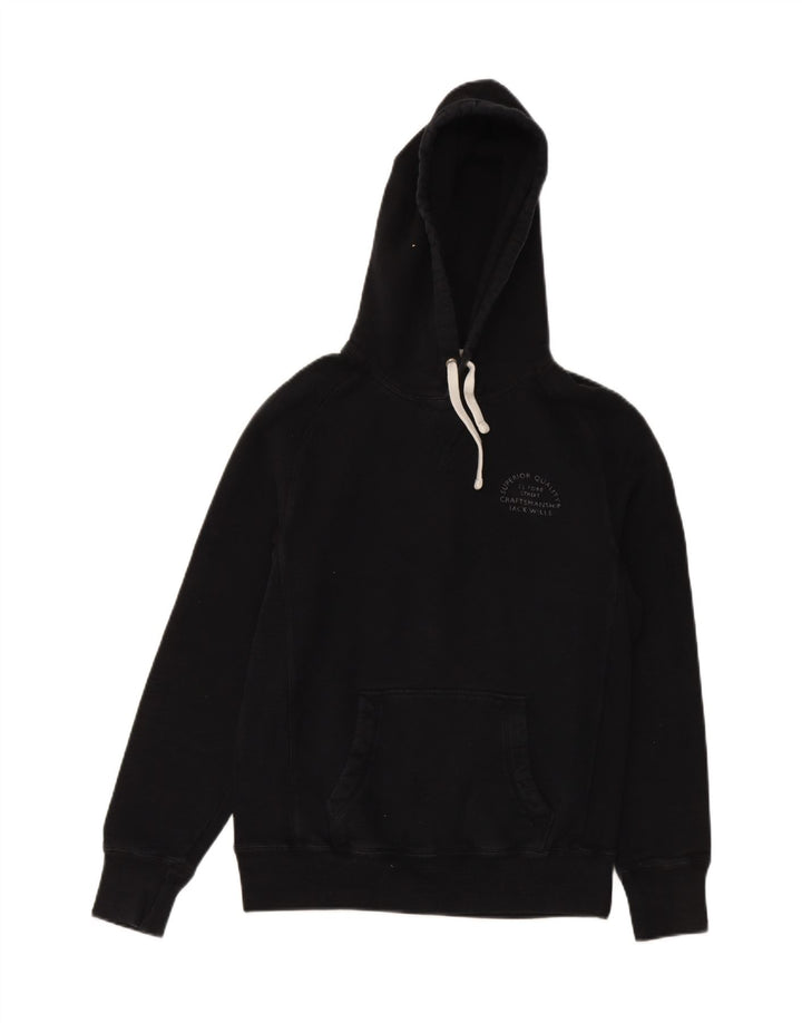 Jumper com capuz masculino JACK WILLS XS de algodão preto