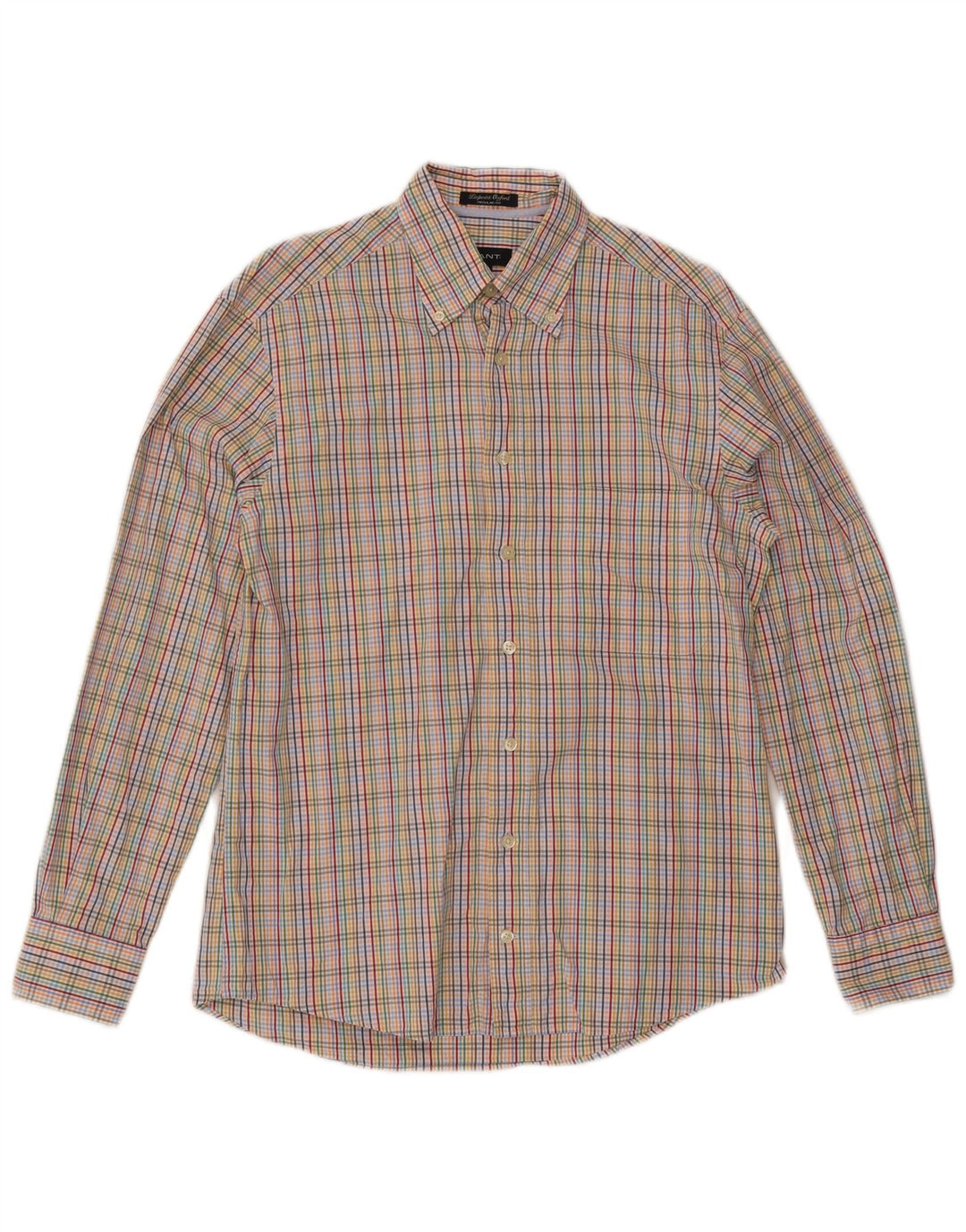 GANT Mens Regular Fit Shirt Small Multicoloured Check Cotton