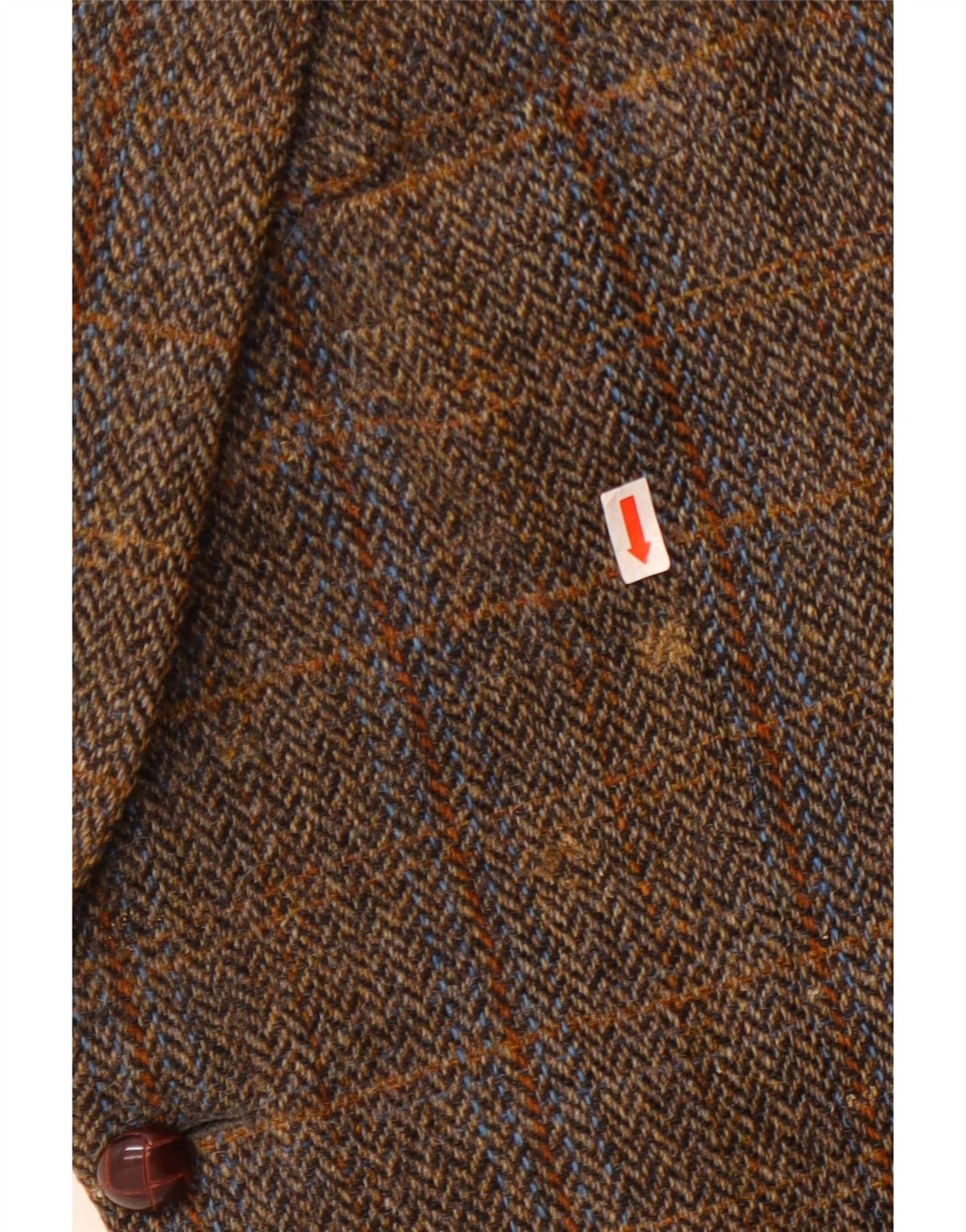 Walker and Hawkes Jaqueta masculina Harris Tweed Blazer IT 46 3XL marrom