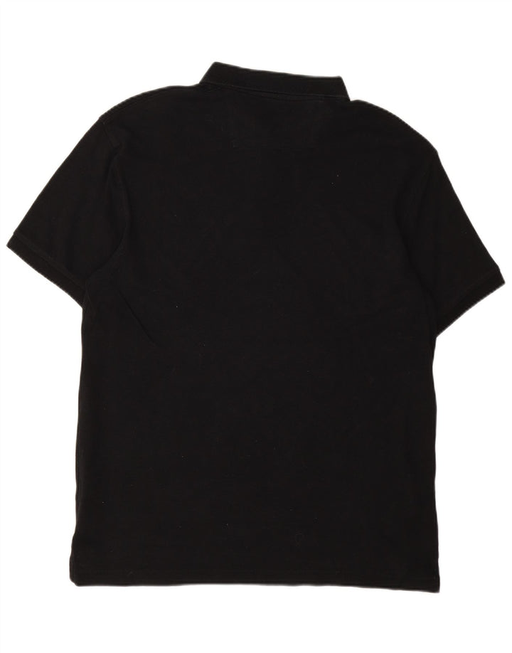 Camisa polo masculina CHAPS de algodão preto médio