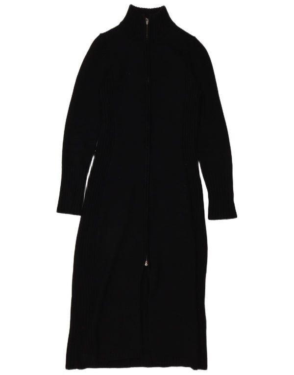 Vestido suéter feminino Oasis de manga comprida Reino Unido 8 pequeno acrílico preto