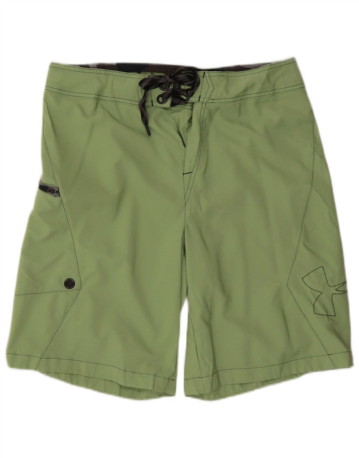 UNDER ARMOUR Calção de banho masculino gráfico grande poliéster verde