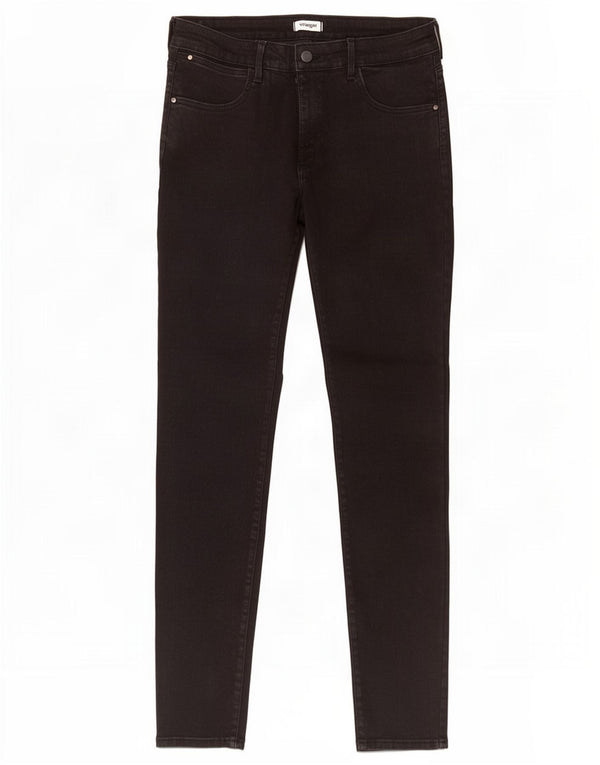Wrangler Jeans Skinny Feminino W32 L34 Algodão Preto