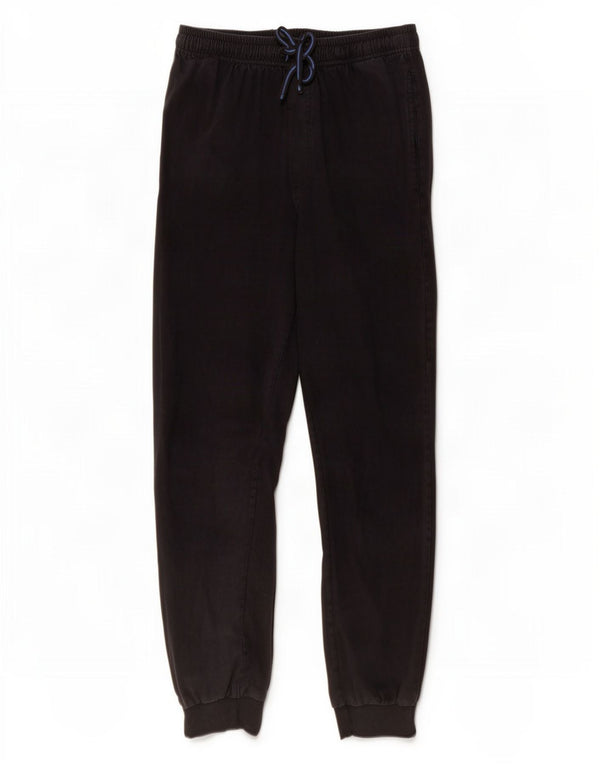 Calça esportiva masculina Mountain Warehouse, joggers, algodão preto médio