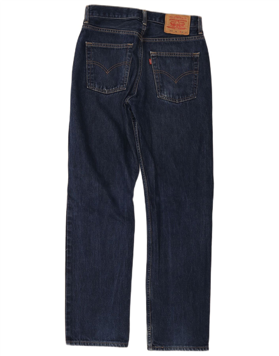 Levi's Masculino 582 Straight Jeans W30 L32 Azul Algodão