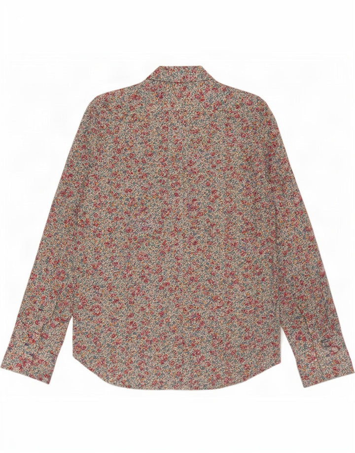 Camisa formal masculina Paul Smith tamanho 42 16 1/2 grande floral multicolorido