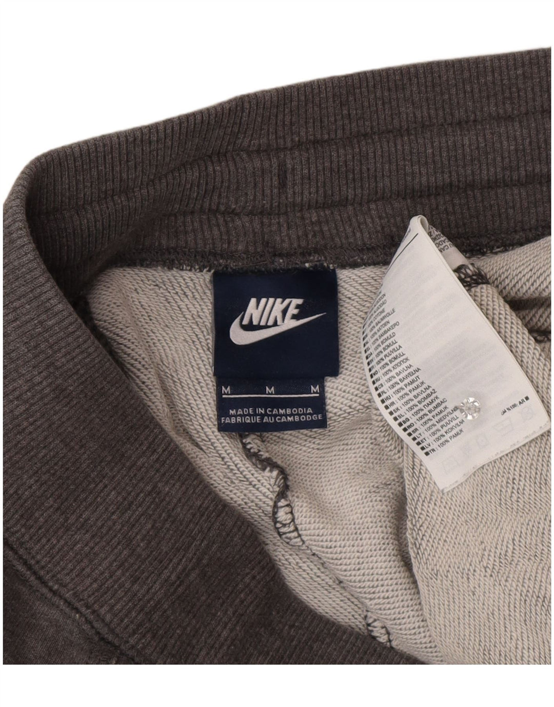 Calça de treino masculina NIKE Joggers cinza médio algodão