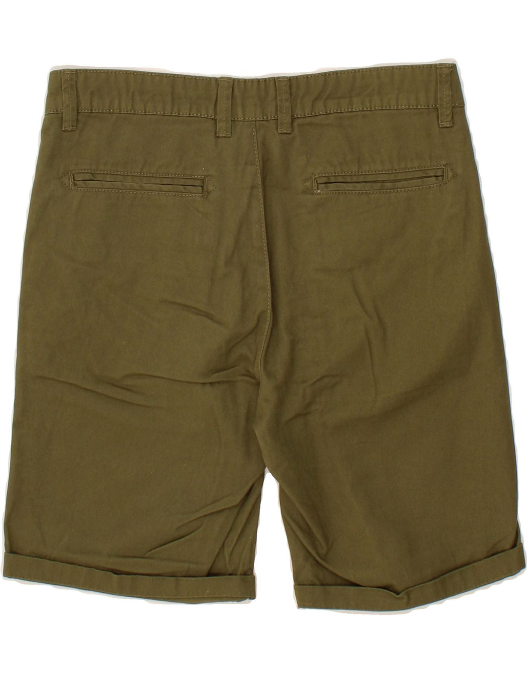 BELLFIELD Womens Pegged Chino Shorts W30 Medium Khaki Cotton Vintage Bellfield and Second-Hand Bellfield from Messina Hembry 