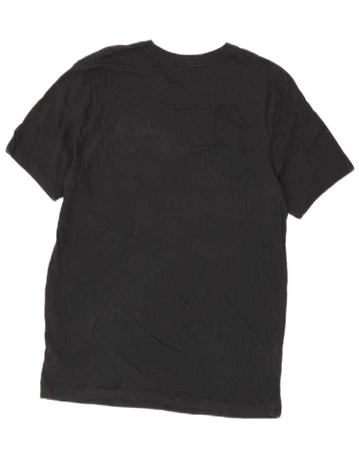 Camiseta gráfica masculina NIKE Top médio de algodão preto