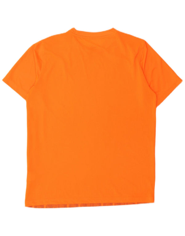 Camiseta Puma Menino Top 15-16 Anos XL Laranja Poliéster Geométrico