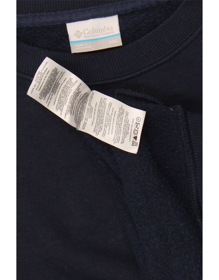 Moletom masculino COLUMBIA 2XL algodão azul marinho