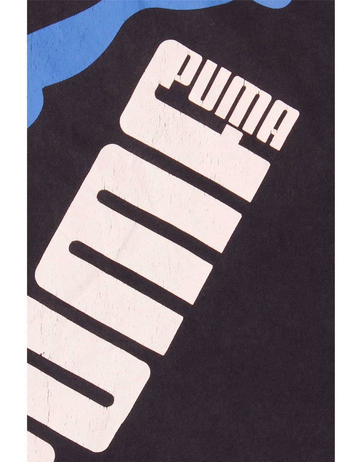 Puma Mens Graphic Vest Top Grande Azul Marinho
