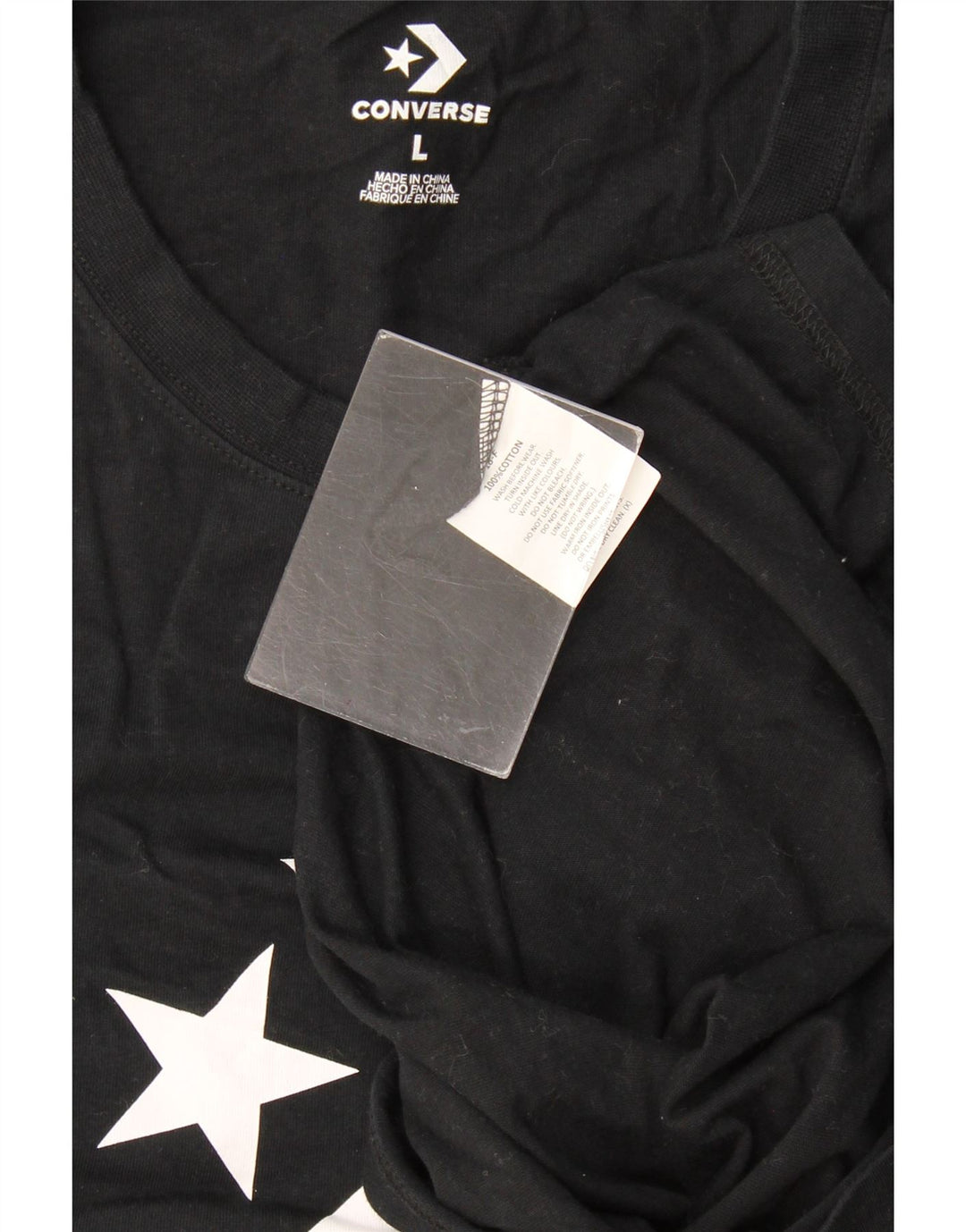 Converse Mens Graphic Vest Top Grande Algodão Preto