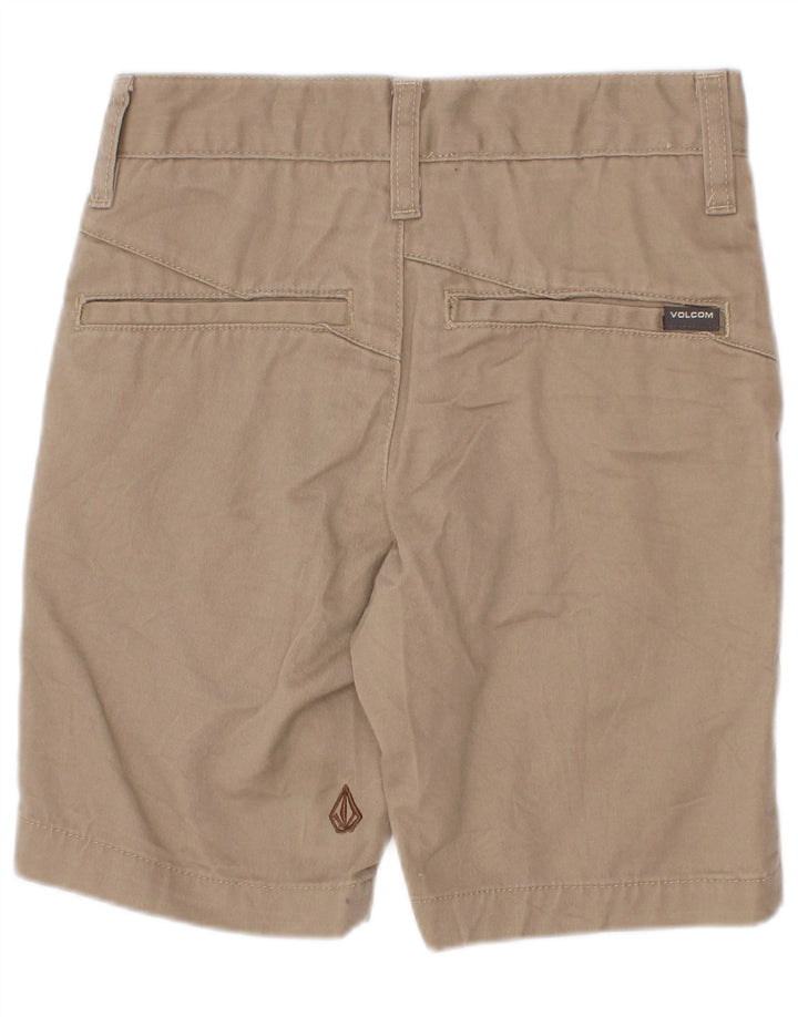 Volcom Boys Chino Shorts 7-8 anos W22 algodão bege