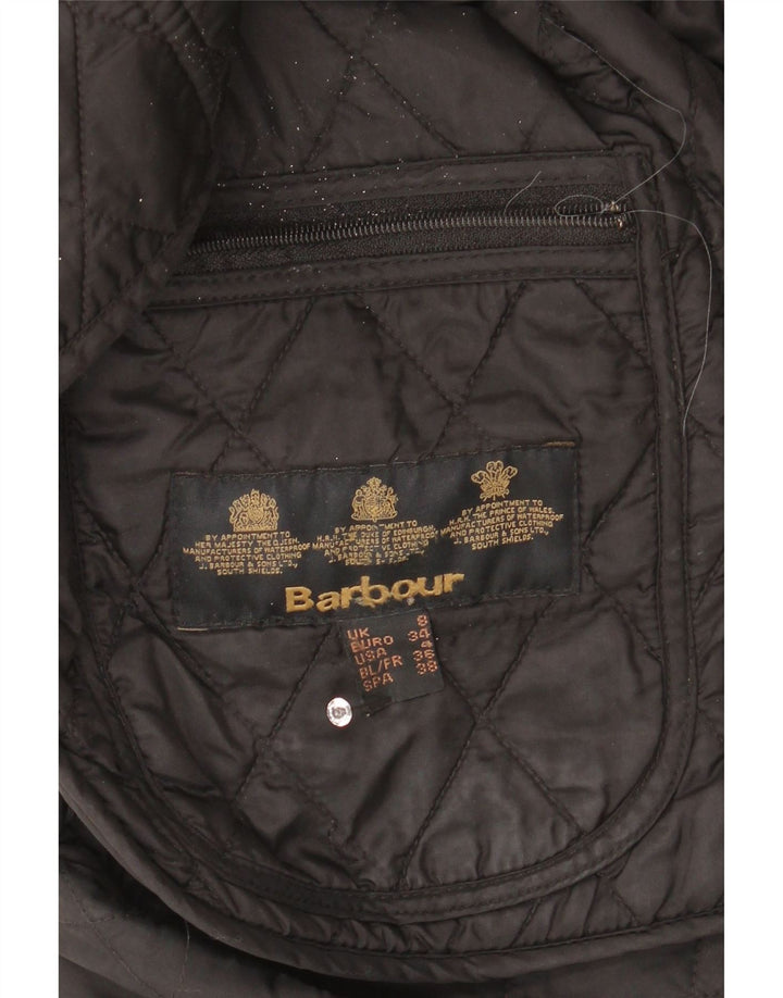 Jaqueta acolchoada feminina Barbour UK 8 pequena preta