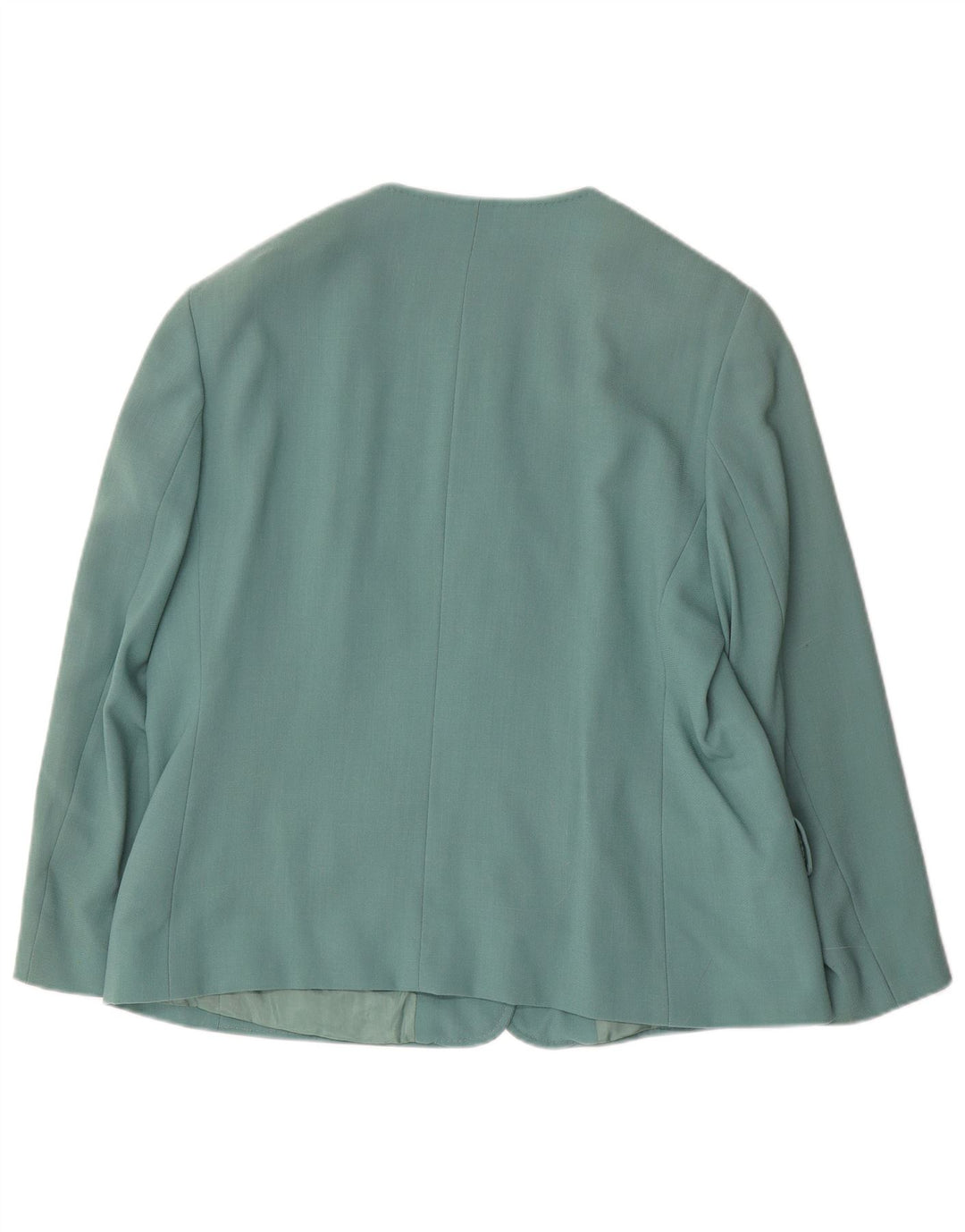 ELENA MIRO Jaqueta blazer feminina de 4 botões Reino Unido 20 2XL lã virgem verde