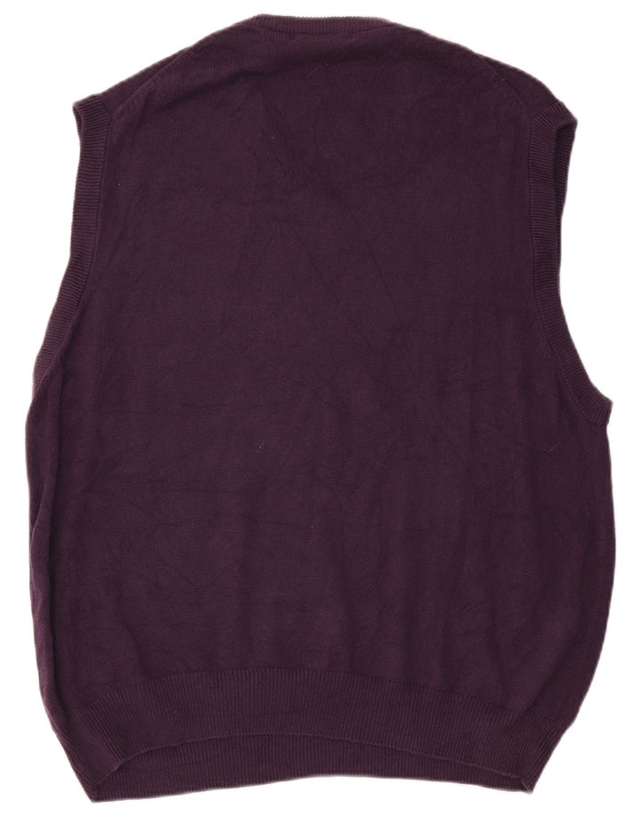 Izod Mens Colete Regata Grande Algodão Roxo