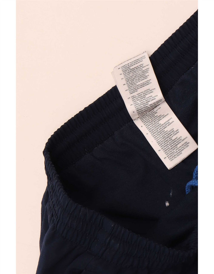 Calça de treino masculina Adidas Joggers grande poliéster azul marinho