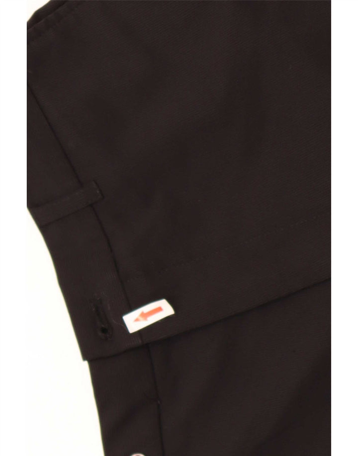 Zara Mens Chino Shorts EU 38 Pequeno W30 Poliéster Preto