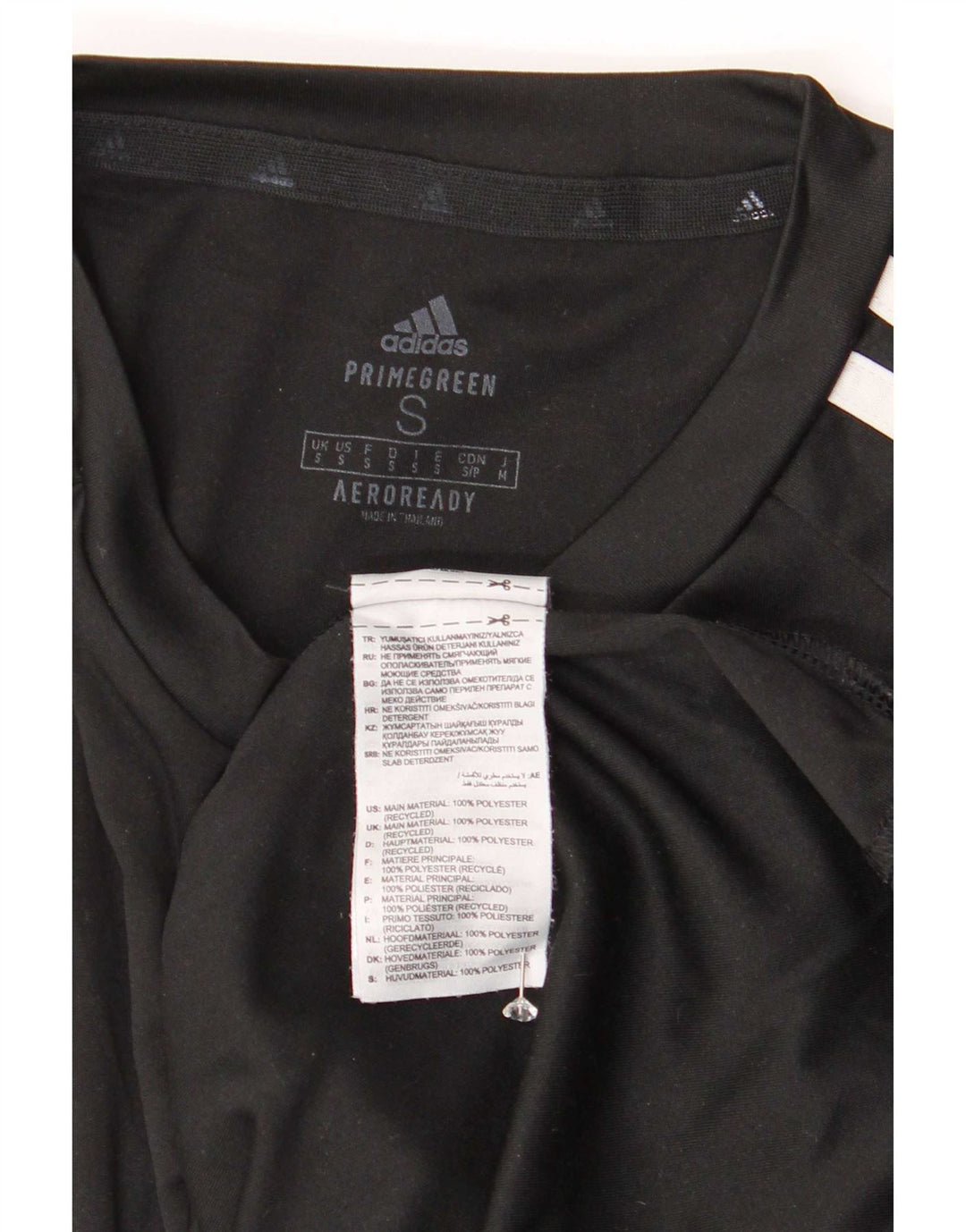 Adidas Mens Aeroready Camiseta Top Pequeno Poliéster Preto