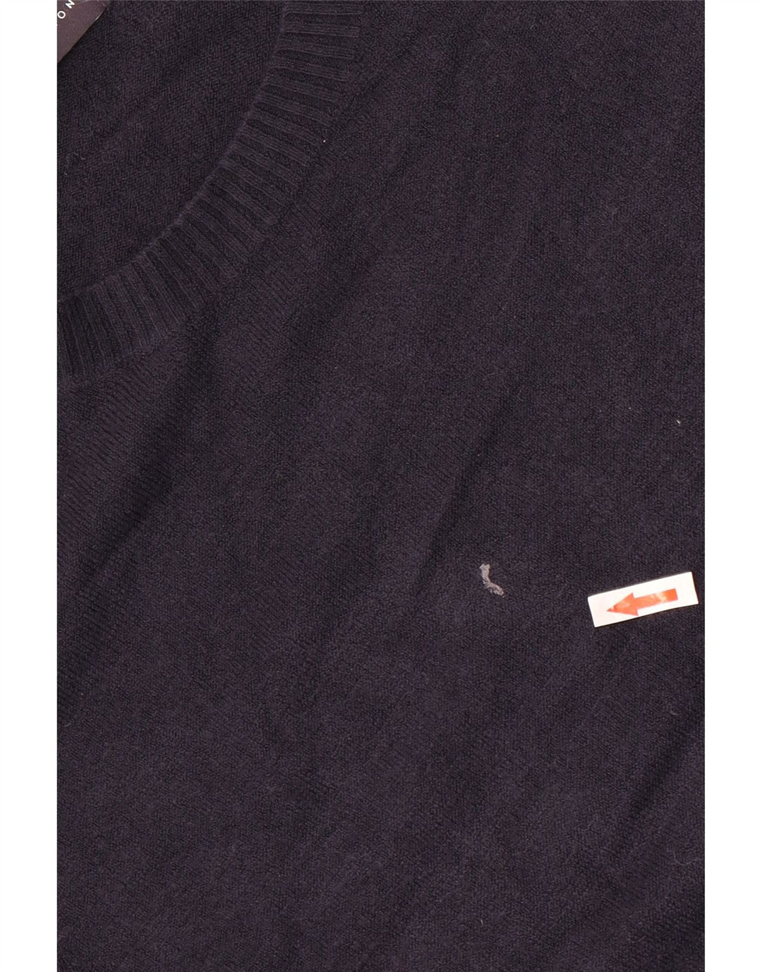 Suéter feminino Marks & Spencer com gola canoa Reino Unido 12 médio azul marinho