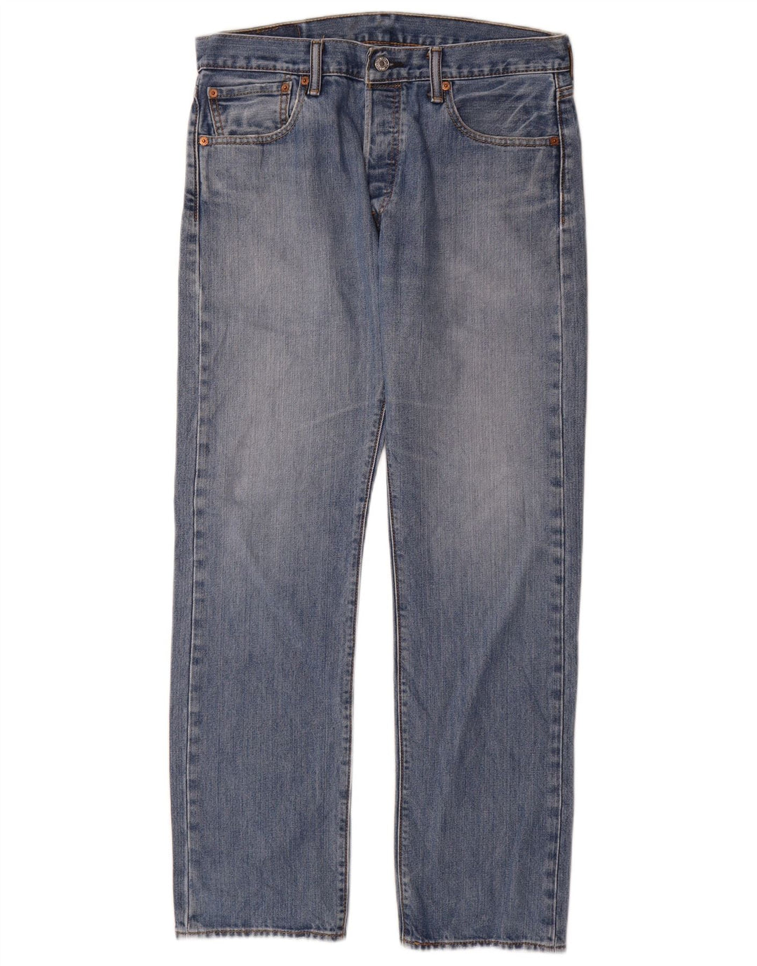 Levi's Masculino 501 Straight Jeans W32 L32 Azul Algodão