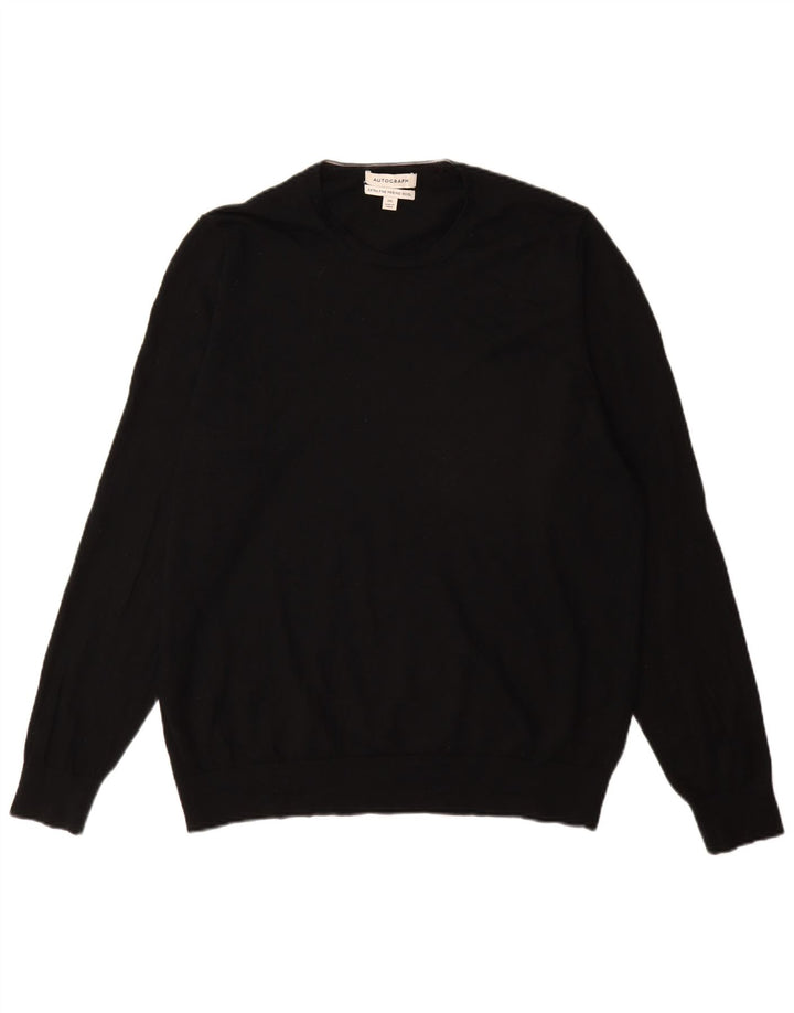 Suéter masculino Marks & Spencer Autograph com gola redonda 2XL preto