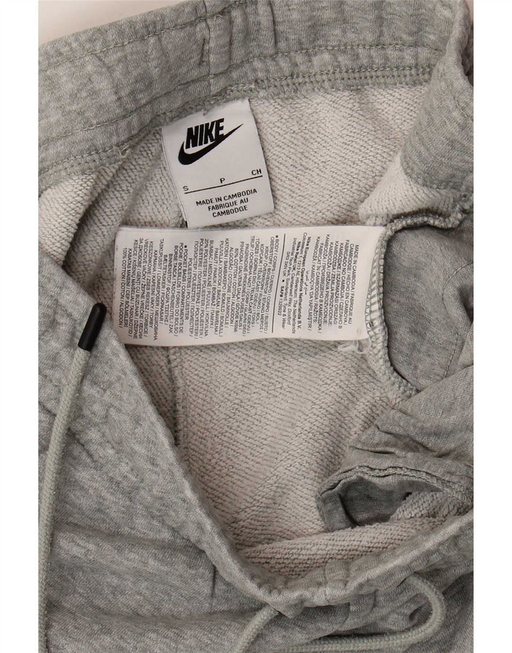 Calça de treino masculina Nike joggers pequeno algodão cinza