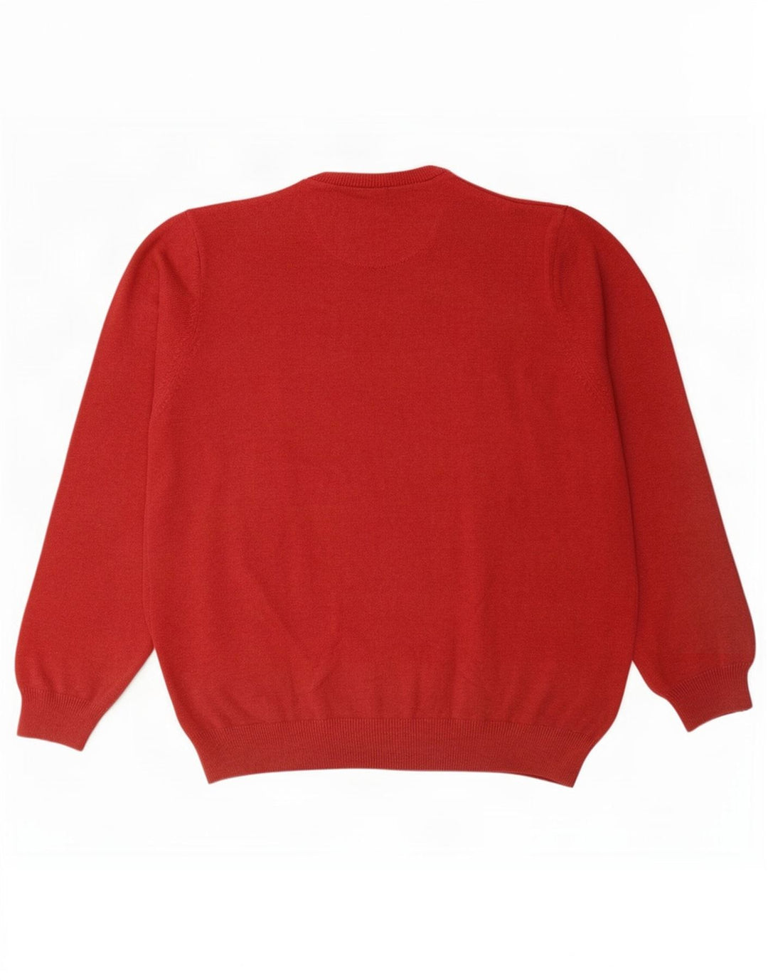 Suéter masculino Marks & Spencer com gola redonda XL de algodão vermelho