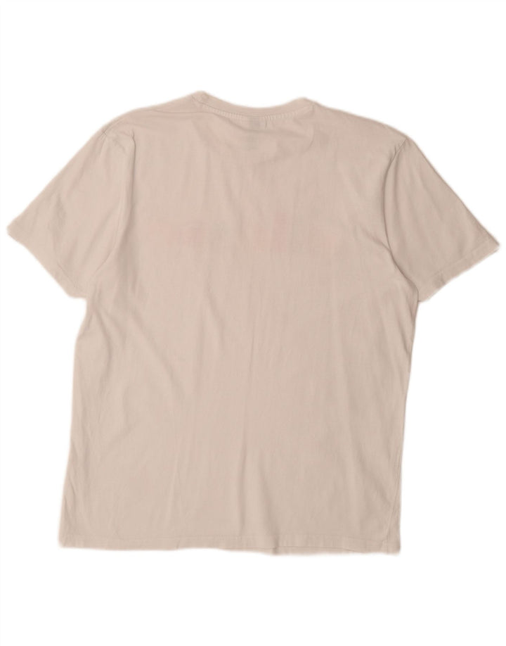 Camiseta masculina gráfica ELLESSE grande branca