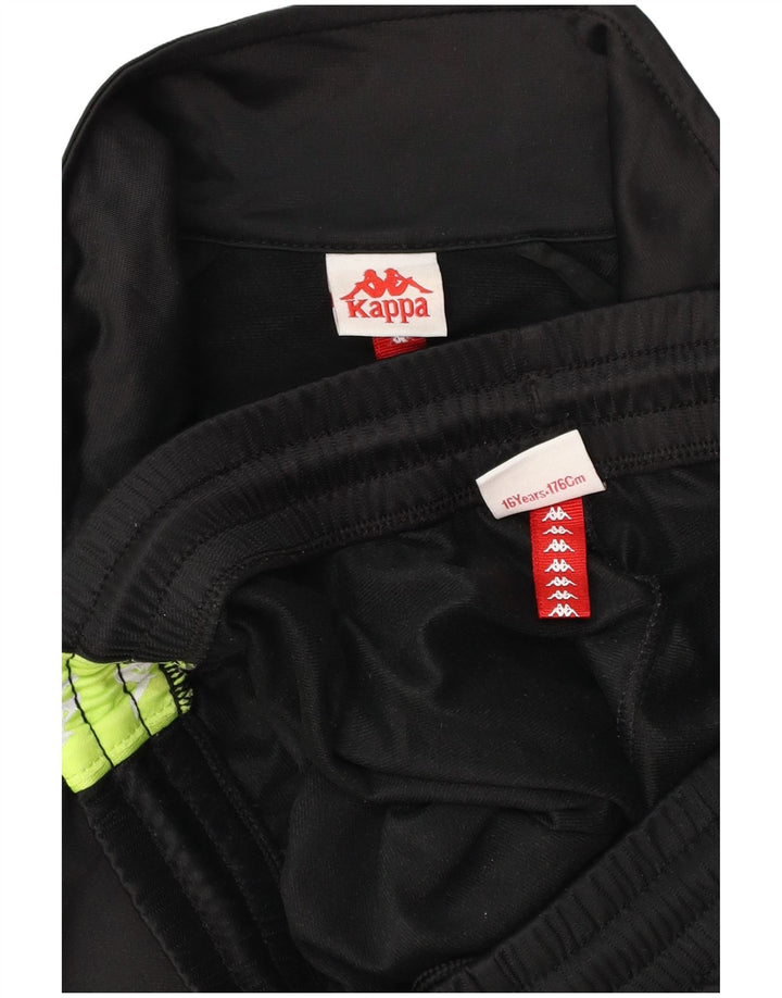 Fato de treino KAPPA Boys Graphic Full 15-16 anos preto colorblock poliéster