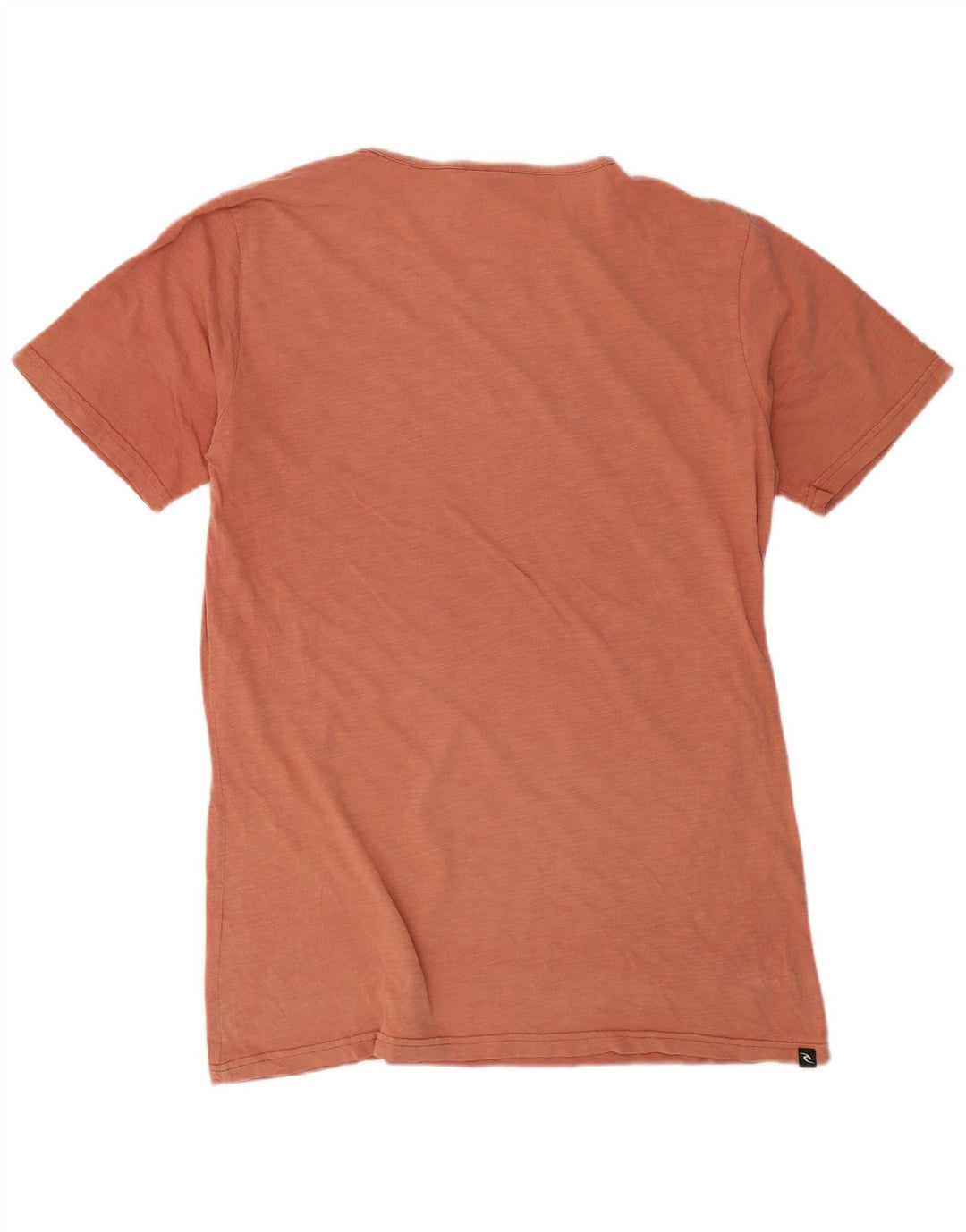 Camiseta masculina Rip Curl com ajuste padrão gráfico grande laranja