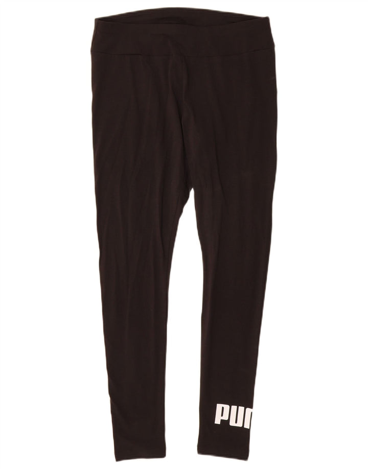 Leggings PUMA Feminino UK 12 Médio Algodão Preto